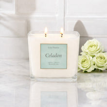 Load image into Gallery viewer, Celadon Square Candle