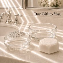 Load image into Gallery viewer, Premiere Crystal Embellished Cream Soap Dish | *Yours with any order $120 or more!