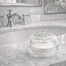 Load image into Gallery viewer, Premiere White Cream 3oz Soap, Crystal Dish *Collector's Choice