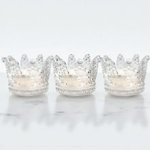 Load image into Gallery viewer, NEW! Premiere Pearl Mini Crown Candle Trio Set
