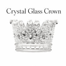 Load image into Gallery viewer, Crystal Glass Crown | Yours with any order $175 or more!
