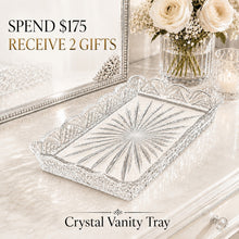 Load image into Gallery viewer, Crystal Glass Vanity Tray | Yours with any order $175 or more!
