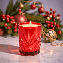 Load image into Gallery viewer, Wassail Holiday Candle Crystal-Cut *Limited Edition*
