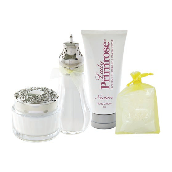 Necture 4-piece Body Cream and Dusting Silk Vanity Set